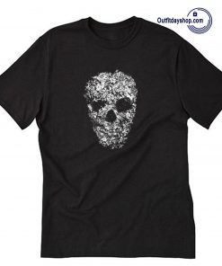 Skull Flower Retro Floral Vintage T Shirt ZA