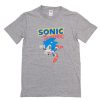 Sonic The Hedgehog Sega Gray Vintage Classic T-Shirt PU27