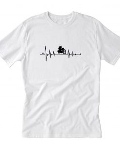 Tee Heartbeat Motorcycling T-Shirt PU27
