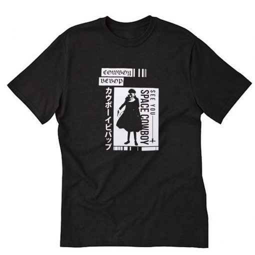 Cowboy Bebop Black & White Spike Squares T-Shirt PU27