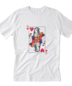Distressed Queen Of Hearts T Shirt PU27