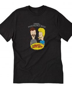 Mtv Beavis And Butt-head Uhhh Mustaches Rule T-Shirt PU27