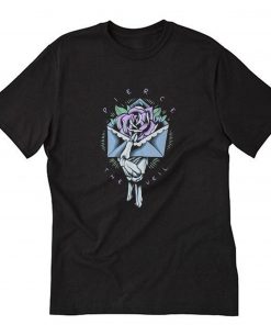 Pierce the Veil Graphic Band Tee Rose and Envelope T-Shirt PU27