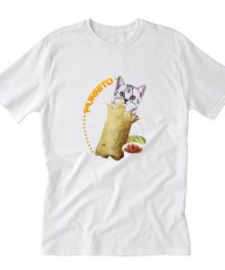 Purrito Cat In A Burrito Funny Mexican Food Kitty Salsa T-Shirt PU27