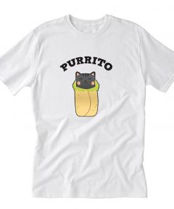 Purrito Funny Cat Pun Cat Lover Burrito Mexican Food T-Shirt PU27