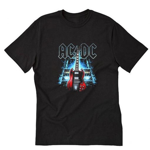 Acdc – Red Thunder Guitar T Shirt PU27