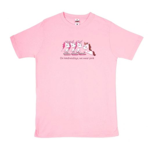 Unicorn On Wednesdays We Wear Pink T-Shirt PU27