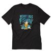 Wishin’ I Was Fishin’ Vintage 70s Garfield Fishing T-Shirt PU27