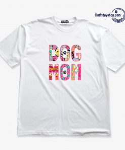 Bright Colorful Dog Mom T-Shirt ZA