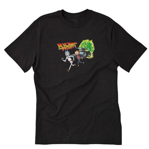 Rick and Morty Back to the Future T-Shirt PU27