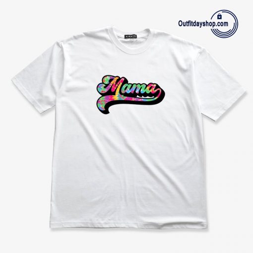 Tie Dye Retro Mama T-Shirt AA