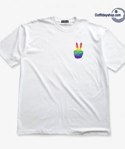 Rainbow Peace Sign T-Shirt ZA