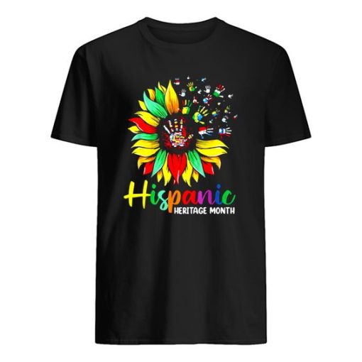 Hispanic Heritage Month Woman Latino Countries Flag T-Shirt ZA