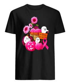 In October We Wear Pink Ghosts & Pumpkins For Breast Cancer T-Shirt ZA