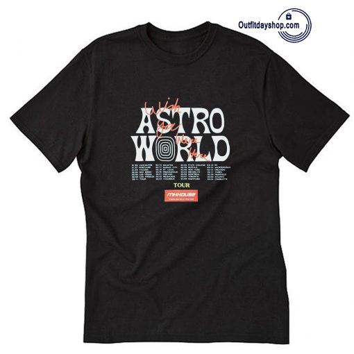 New Travis Scott AstroWorld Wish You Were Here Tour Merch Tee T-Shirt ZA