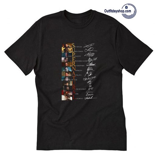 Supernatural All Members Signature T-Shirt ZA