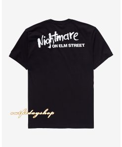 A Nightmare On Elm Street Freddy Black & White T-Shirt BACK ZA