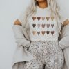 Artsy Melanin Skin Tone Kindness Watercolor Hearts Shirt ZA