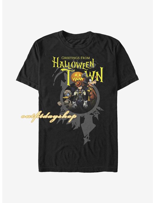 Disney Kingdom Hearts Greetings Halloween Town T-Shirt ZA