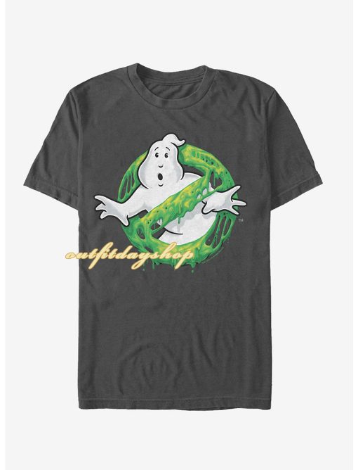 Ghostbusters Ghost Logo Green Slime T-Shirt ZA