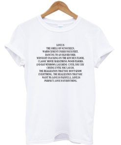 Love is the smell of sunscreen t-shirt ZA