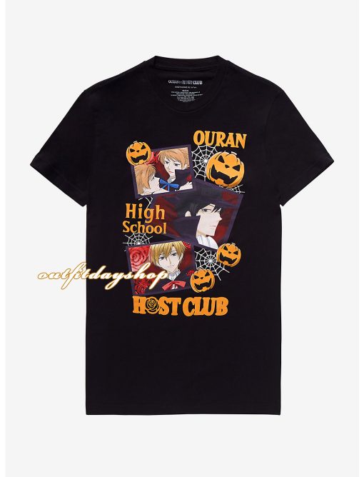 Ouran High School Host Club Halloween Pumpkin Girls T-Shirt ZA
