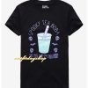 Spooky Tea Boba Boyfriend Fit Girls T-Shirt ZA