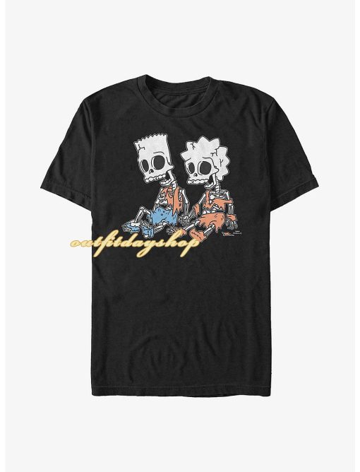 The Simpsons Skeleton Bart & Lisa T-Shirt ZA