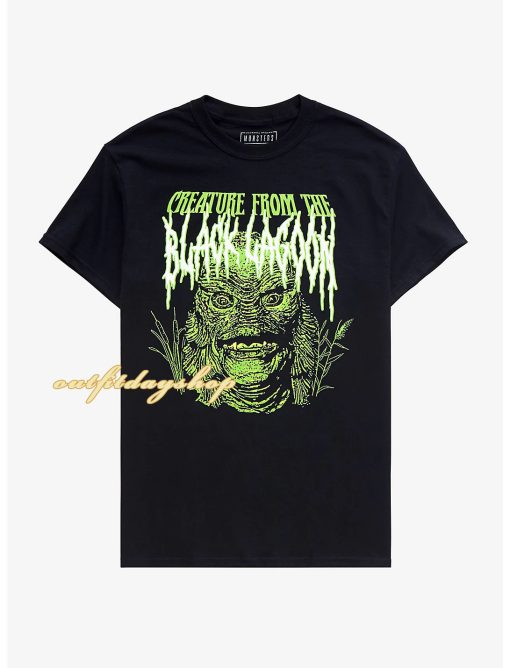 Universal Monsters Creature From The Black Lagoon Metal T-Shirt ZA