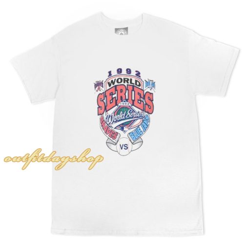 90s World Series 1992 Toronto Blue Jays Atlanta Braves Baseball t shirt ZA