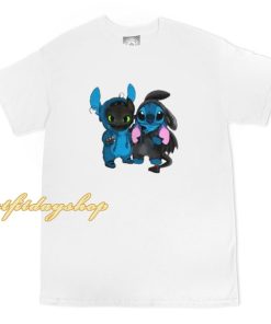 Baby Toothless and baby Stitch t shirt ZA