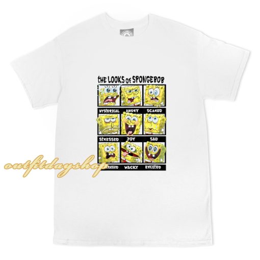 Spongebob SquarePants Multiple Looks & Emotions T-Shirt ZA