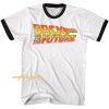 Back to The Future Vintage Logo Men's Ringer T Shirt ZA