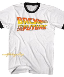 Back to The Future Vintage Logo Men's Ringer T Shirt ZA