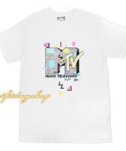 MTV Retro Shape Design Logo Graphic T-Shirt ZA