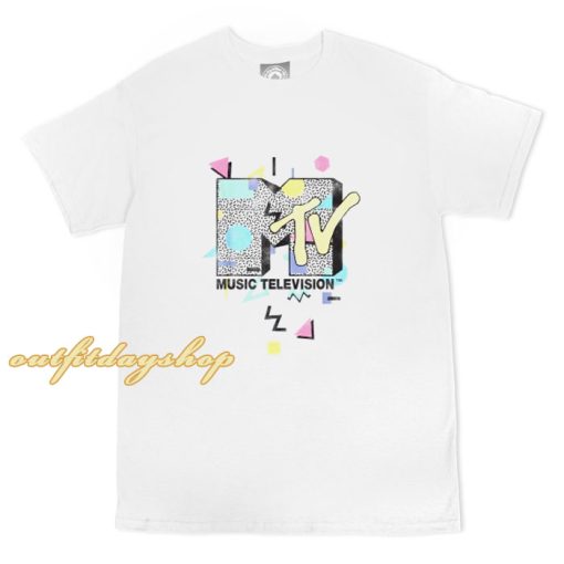 MTV Retro Shape Design Logo Graphic T-Shirt ZA