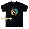 Official Black Cat Playing Acoustic Guitar T-shirt ZA