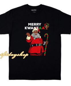 Official Black Santa Merry Kwanzaa Christmas Sweater T-shirt ZA