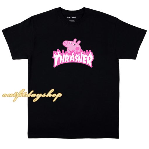 Thrasher X Peppa Pig Parody T-Shirt ZA