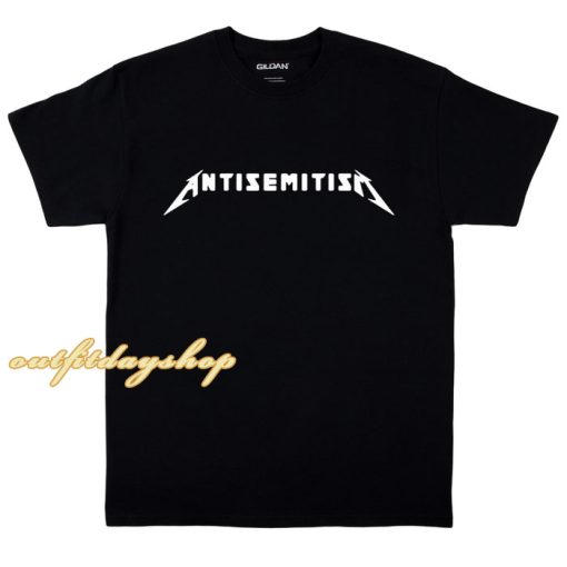 Antisemitism Metallica Logo Parody Shirt za