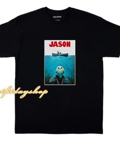 Jason-Voorhees Jaws-Shark Original Movie Poster Gift Shirt ZA