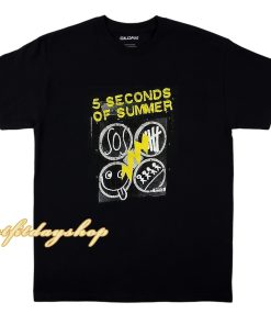 5 Seconds Of Summer Amp Black T Shirt ZA