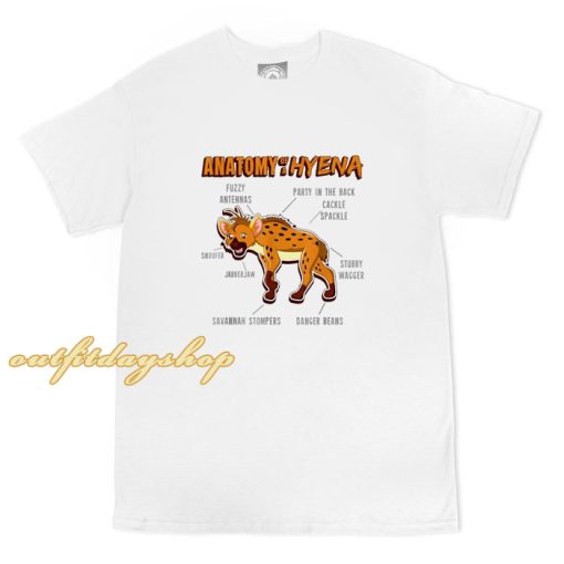 Zoo Animal Anatomy of a Hyena T-Shirt ZA