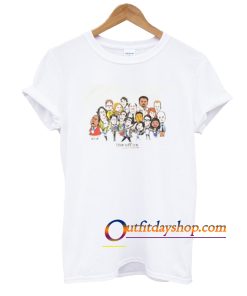 The Office Cartoons Character T-Shirt ZA