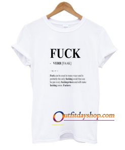 fuck verb faak T shirt ZA