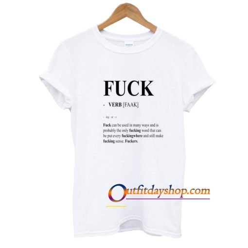 fuck verb faak T shirt ZA