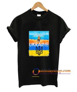 Nice ukraine Postage Stamp Flag Pride 2022 Shirt ZA