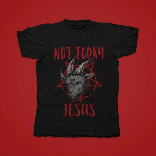 Not Today Jesus Baphomet Shirt ZA