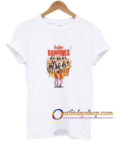 Ramones Men's Rock N Roll High School T-Shirt White ZA