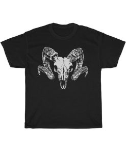 Goats Skull Satanic Unisex T Shirt ZA